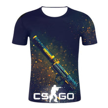 Load image into Gallery viewer, CS GO GLOCK-18 / WATER ELEMANTAL 3D GAMER T SHIRT