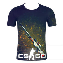 Load image into Gallery viewer, CS GO GLOCK-18 / WATER ELEMANTAL 3D GAMER T SHIRT