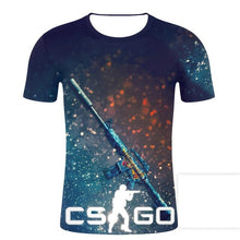 Load image into Gallery viewer, CS GO GLOCK-18 / WATER ELEMANTAL 3D GAMER T SHIRT