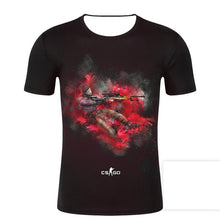 Load image into Gallery viewer, CS GO GLOCK-18 / WATER ELEMANTAL 3D GAMER T SHIRT