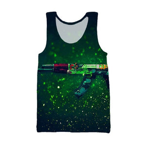 CS GO AK-47 FIRE SERPENT 3D GAMER TSHIRT