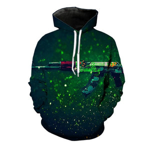 CS GO AK-47 FIRE SERPENT 3D GAMER TSHIRT