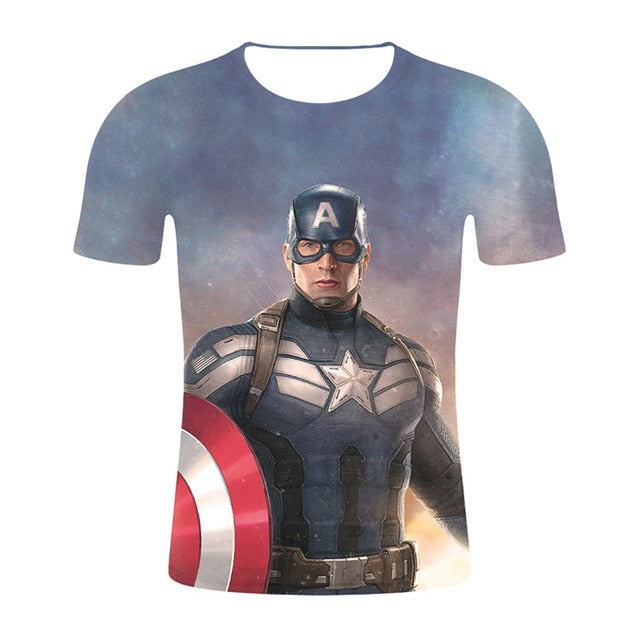 MARVEL AVENGERS 3D PRINTED T SHIRT