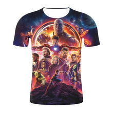 Load image into Gallery viewer, MARVEL AVENGERS 3D PRINTED T SHIRT