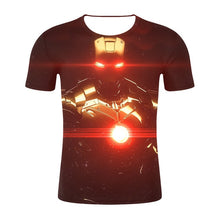 Load image into Gallery viewer, MARVEL AVENGERS 3D PRINTED T SHIRT