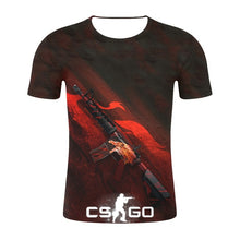 Load image into Gallery viewer, CS GO DESERT EAGLE BLAZE 3D GAMER T SHIRT