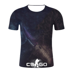 CS GO KARAMBIT / CRIMSON WEB 3D GAMER T SHIRT