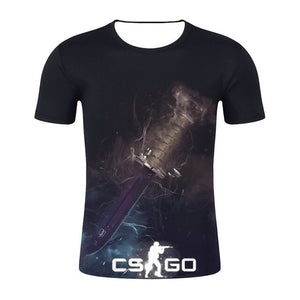 CS GO KARAMBIT / CRIMSON WEB 3D GAMER T SHIRT