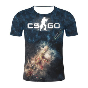 CS GO KARAMBIT / CRIMSON WEB 3D GAMER T SHIRT