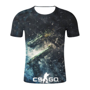 CS GO KARAMBIT / CRIMSON WEB 3D GAMER T SHIRT