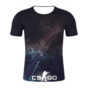 CS GO M4A4 HELL FIRE 3D GAMER T SHIRT