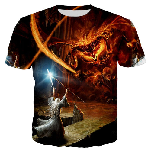 LORD OF THE RINGS 3D T SHIRTS