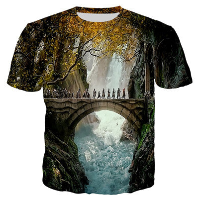 LORD OF THE RINGS 3D T SHIRTS